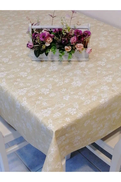 Elyaflı Pvc Muşamba - Desenli Silinebilir Masa Örtüsü - Resim 4