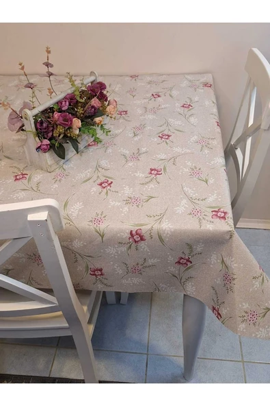 Elyaflı Pvc Muşamba - Desenli Silinebilir Masa Örtüsü - Resim 2
