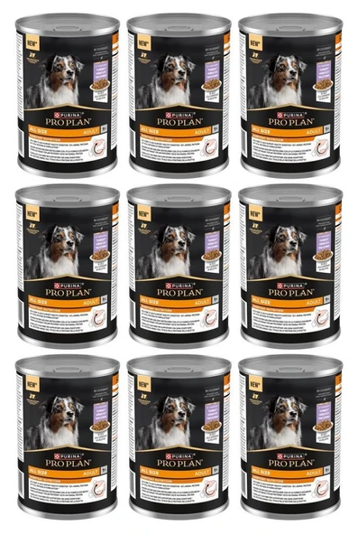 Pro Plan Hindi Etli Yetişkin Köpek Konservesi 400 Gr*9 Adet ürün görseli