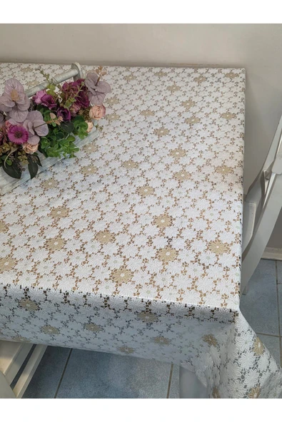Ithal Pvc Muşamba - Desenli Silinebilir Masa Örtüsü - Resim 3