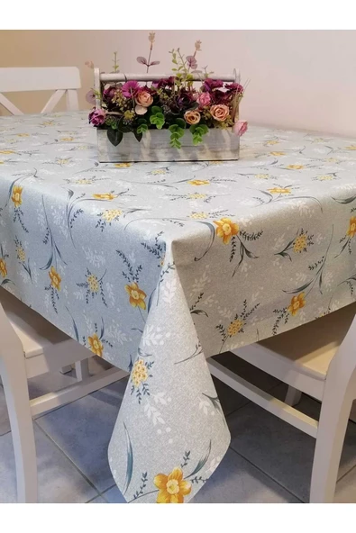 Elyaflı Pvc Muşamba - Desenli Silinebilir Masa Örtüsü ürün görseli
