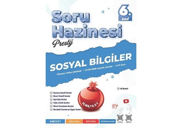 6. Sınıf Prestij Sosyal Bilgiler Soru Hazinesi ürün görseli 1