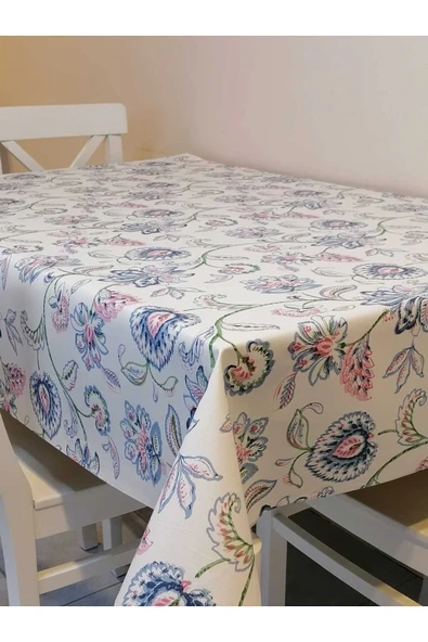 Elyaflı Pvc Muşamba - Desenli Silinebilir Masa Örtüsü - Resim 3