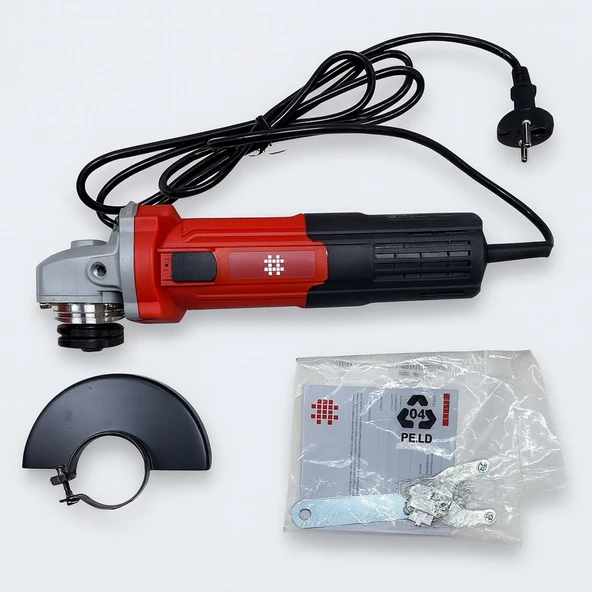 Avuç Taşlama 115 mm Elektrikli 750W Kömürlü M14 Mil Uyumlu 115 mm Disk Çaplı Spiral Makinesi - Resim 4