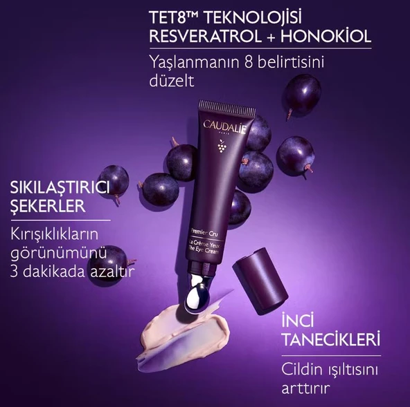 Caudalie Premier Cru Göz Bakım Kremi 15 ml - Resim 2