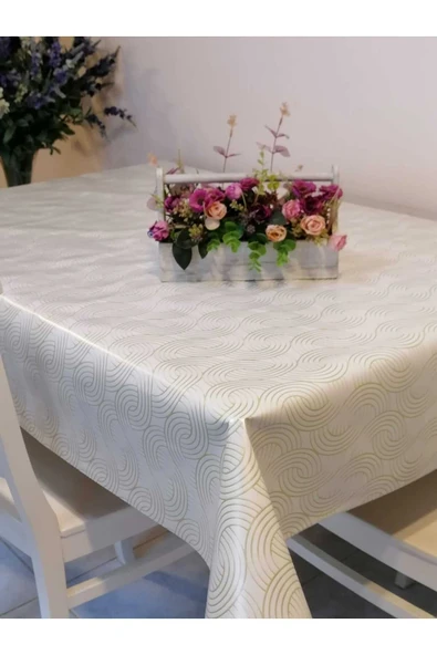 ELYAFLI PVC MUŞAMBA - DESENLİ SİLİNEBİLİR MASA ÖRTÜSÜ ürün görseli
