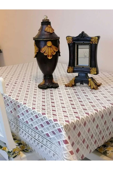 İTHAL PVC MUŞAMBA - DESENLİ SİLİNEBİLİR MASA ÖRTÜSÜ - Resim 2