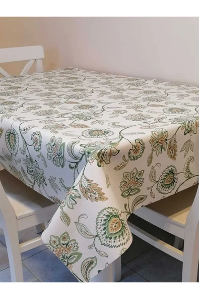 Elyaflı Pvc Muşamba - Desenli Silinebilir Masa Örtüsü - Resim 2