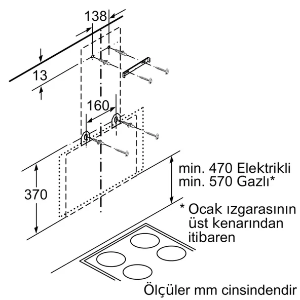 SIEMENS LC68KAK60T iQ500 Duvar Tipi Davlumbaz - Resim 7