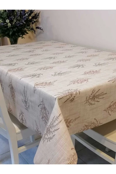 ELYAFLI PVC MUŞAMBA - DESENLİ SİLİNEBİLİR MASA ÖRTÜSÜ - Resim 2