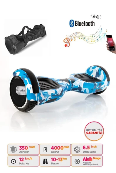 Elektrikli Kaykay Scooter Akıllı Denge Hoverboard + HoverKart + Çanta FULL LEDLİ EXTREM PAKET D03 - Resim 3