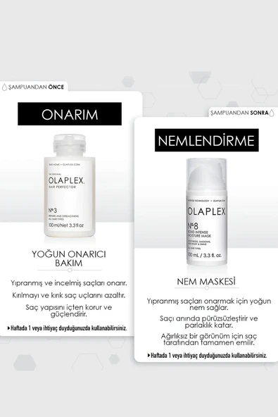 Olaplex The Complete Hair Repair System - Bağ Güçlendirici & Saç Onarıcı Saç Bakım Seti - Resim 6