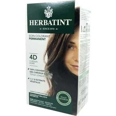 Herbatint Bitkisel Özlü Kalıcı Saç Boyası | Altın Kestane (Golden Chestnut 4D) 170 ml ürün görseli