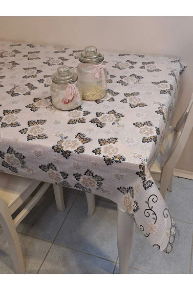 Ithal Pvc Muşamba - Desenli Silinebilir Masa Örtüsü - Resim 4