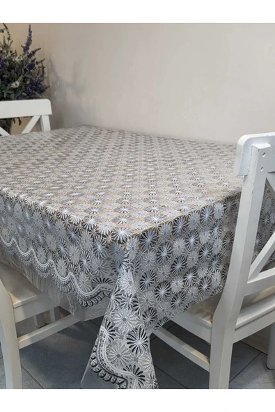 Ithal Pvc Muşamba - Desenli Silinebilir Masa Örtüsü - Resim 2