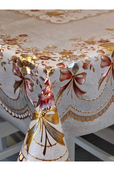 120 x 150  Hazır Metalik Pano Muşamba Pvc Masa Örtüsü - Resim 5