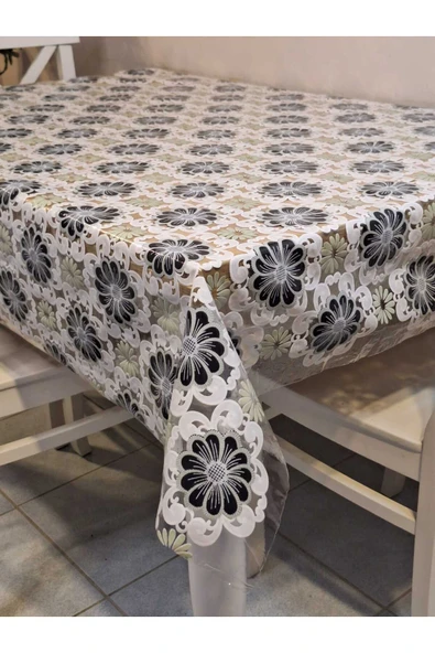 Ithal Pvc Muşamba - Desenli Silinebilir Masa Örtüsü - Resim 3