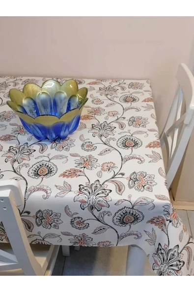 Elyaflı Pvc Muşamba - Desenli Silinebilir Masa Örtüsü - Resim 3