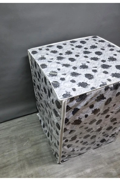 Kumaş Dokulu PVC Çamaşır & Kurutma Makinesi Örtüsü – Su Geçirmez, Dayanıklı ve Modern Tasarım - Resim 4