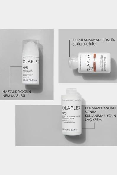 Olaplex The Complete Hair Repair System - Bağ Güçlendirici & Saç Onarıcı Saç Bakım Seti - Resim 5
