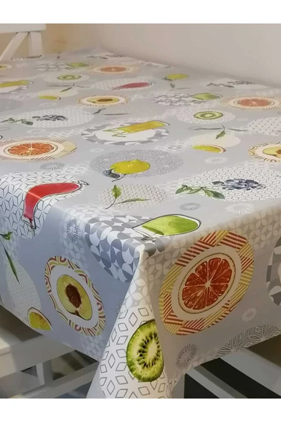 Elyaflı Pvc Muşamba - Desenli Silinebilir Masa Örtüsü - Resim 2
