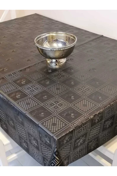 Elyaflı Pvc Muşamba - Desenli Silinebilir Masa Örtüsü - Resim 3