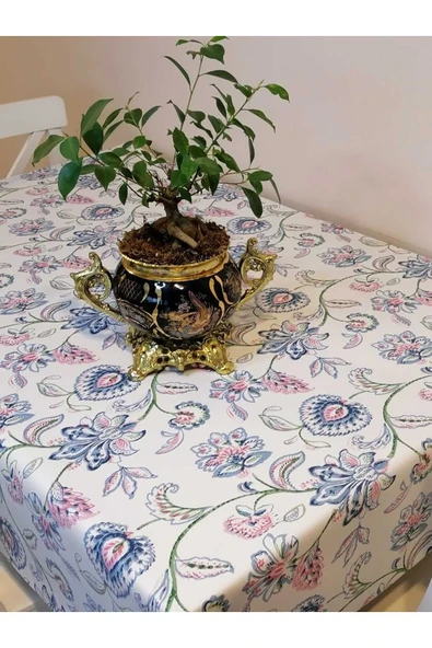 Elyaflı Pvc Muşamba - Desenli Silinebilir Masa Örtüsü - Resim 4