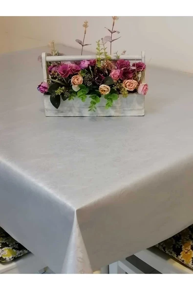 ELYAFLI PVC MUŞAMBA - DESENLİ SİLİNEBİLİR MASA ÖRTÜSÜ - Resim 6