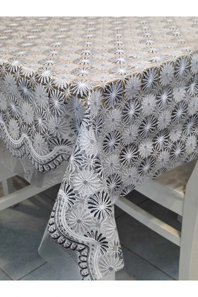 Ithal Pvc Muşamba - Desenli Silinebilir Masa Örtüsü - Resim 4