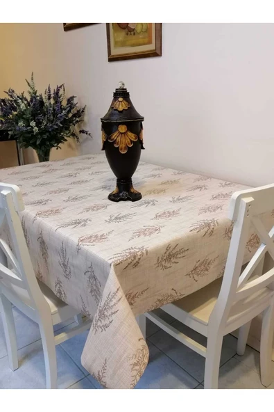 ELYAFLI PVC MUŞAMBA - DESENLİ SİLİNEBİLİR MASA ÖRTÜSÜ - Resim 4