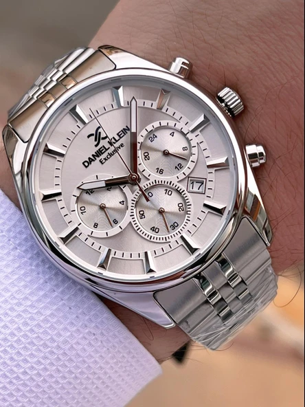 Daniel Klein İç Fonksiyonları Aktif 30 Mt Suya Dayanıklı 2 Yıl Garantili Erkek Kol Saati FG.13351.1 - Resim 2