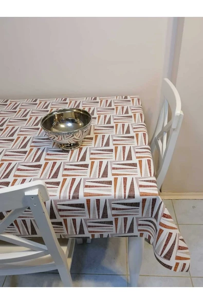 ELYAFLI PVC MUŞAMBA - DESENLİ SİLİNEBİLİR MASA ÖRTÜSÜ - Resim 5