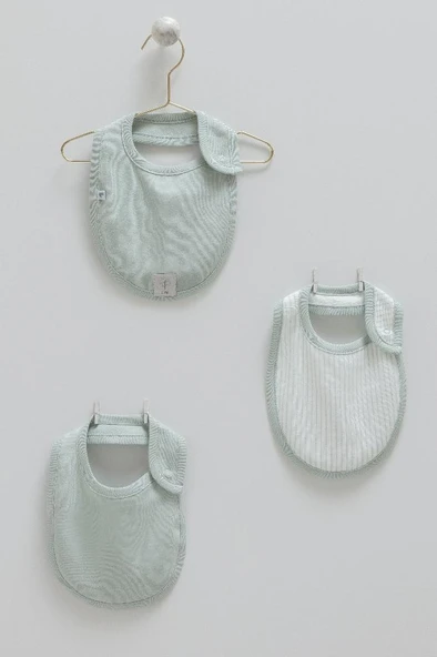 Caramell %100 Pamuk Hello Forest 3'lü Mama Önlüğü CRML.ONE1962 - Resim 3