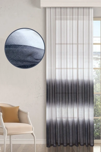 Perdante Magical Şantuklu Pilesiz Tül Perde (TEK KANAT) (300 X 250) ürün görseli 1