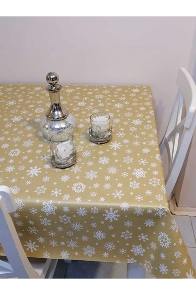 Elyaflı Pvc Muşamba - Desenli Silinebilir Masa Örtüsü - Resim 3