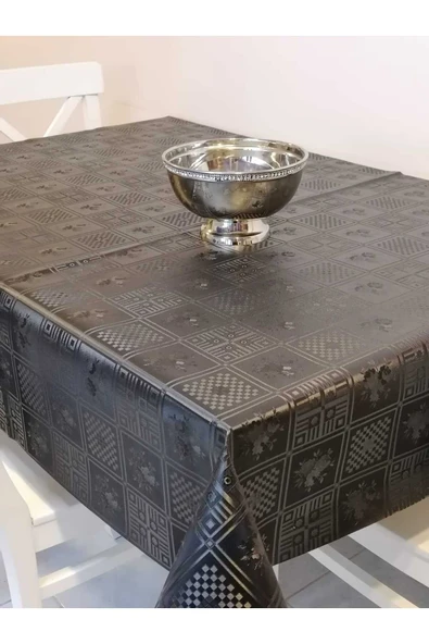 Elyaflı Pvc Muşamba - Desenli Silinebilir Masa Örtüsü - Resim 5