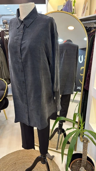 invee  Terra Kadın Gömlek 7178 siyah - Resim 6