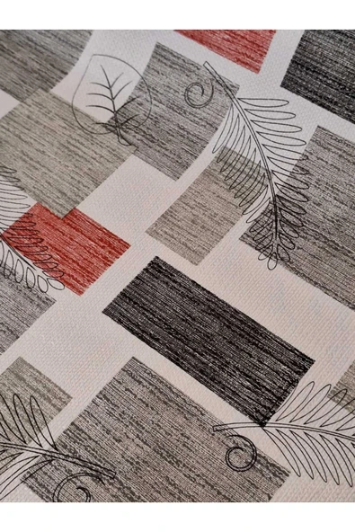 Gri Kırmızı Raf Ve Dolop Içi Örtüsü -  Kaymaz Raf Örtüsü 50cm X 500 Cm - Resim 4