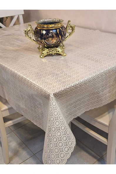 Ithal Pvc Muşamba - Desenli Silinebilir Masa Örtüsü - Resim 2