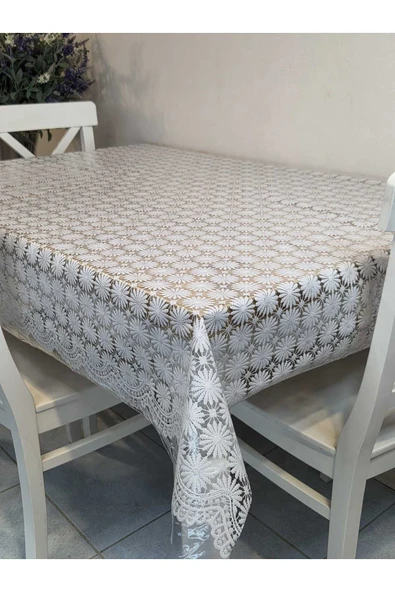 Ithal Pvc Muşamba - Desenli Silinebilir Masa Örtüsü - Resim 7