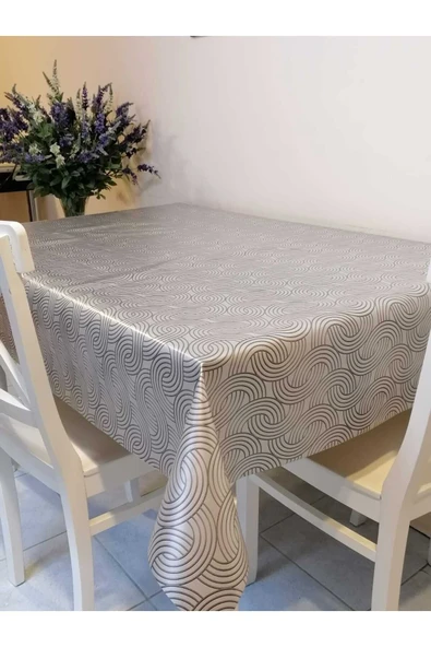 ELYAFLI PVC MUŞAMBA - DESENLİ SİLİNEBİLİR MASA ÖRTÜSÜ - Resim 2