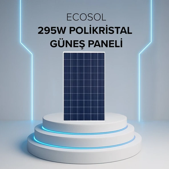 Ecosol 295W POLİKRİSTAL  GÜNEŞ PANELİ ürün görseli 1