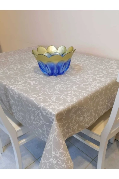 Elyaflı Pvc Muşamba - Desenli Silinebilir Masa Örtüsü - Resim 2
