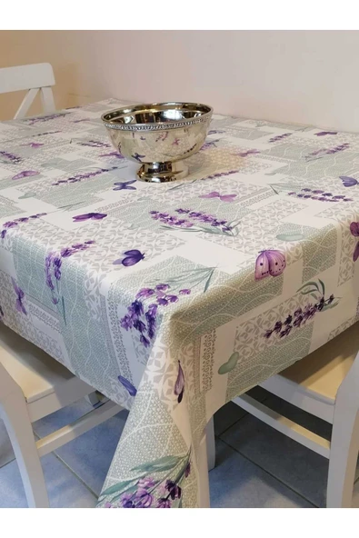 Elyaflı Pvc Muşamba - Desenli Silinebilir Masa Örtüsü ürün görseli