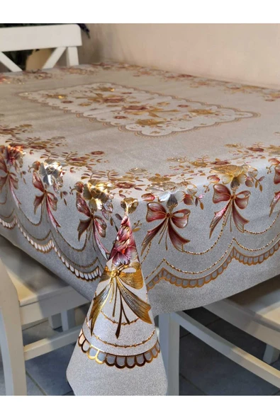 120 x 150  Hazır Metalik Pano Muşamba Pvc Masa Örtüsü ürün görseli