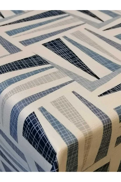 ELYAFLI PVC MUŞAMBA - DESENLİ SİLİNEBİLİR MASA ÖRTÜSÜ - Resim 4