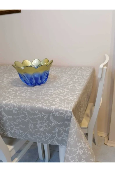 Elyaflı Pvc Muşamba - Desenli Silinebilir Masa Örtüsü - Resim 4