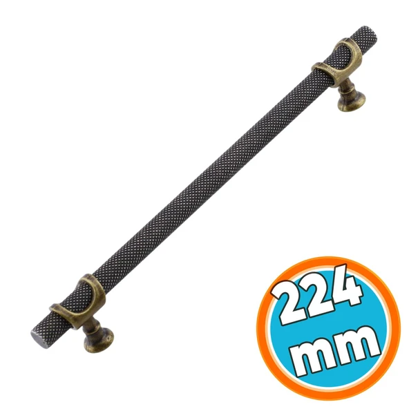 Mobilya Mutfak Dolabı Dolap Kulpları Kulbu Eskitme Antik Sarı Metal Kulp 224 mm - 22.4 cm ürün görseli