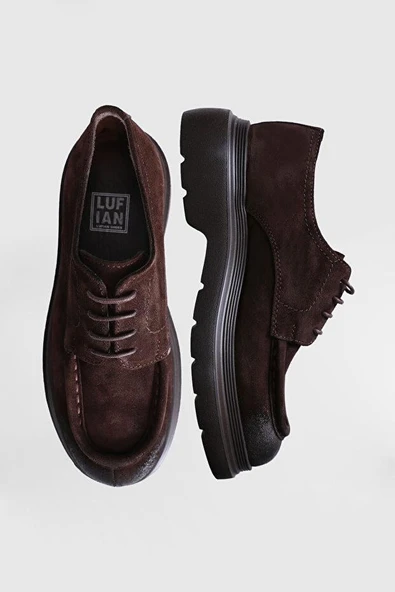 Lufıan 112230215 Logan Kahve Erkek Deri Casual Ayakkabı - Resim 3