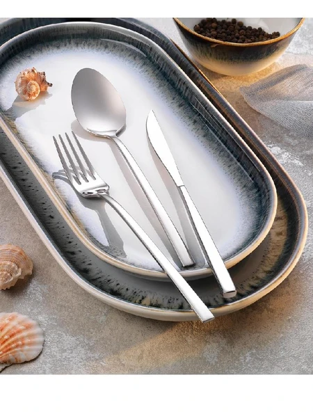 Schafer Hamburg 72 Parça Çatal Kaşık Bıçak Takımı-Gümüş06 ürün görseli 1